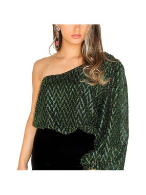 ASTR the Label Serenade One-Shoulder Top Women’s Size L